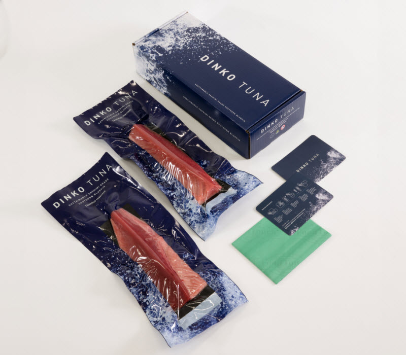 Different packaging of Bluefin Tuna