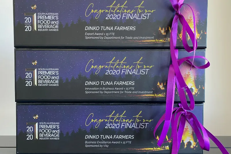 Dinko Tuna - Working with Dinko Seafoods Box with ribbon